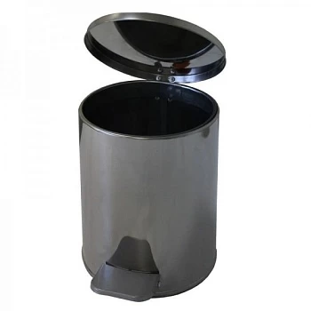 Урна с педалью 7 л (хром)